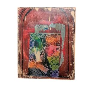 Abstract Street photography In NYC Mixed Media Wall Art Original Piece